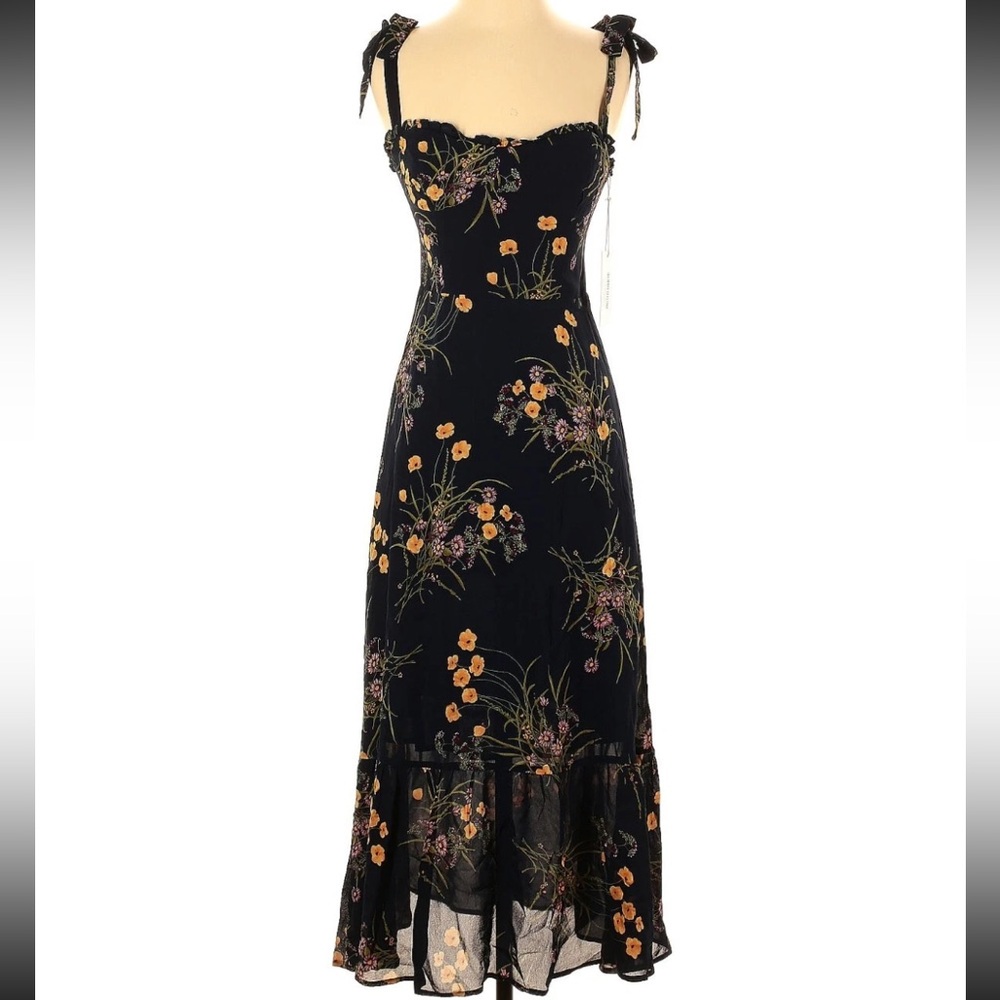 Reformation Nikita Midi Dress In Mademoiselle